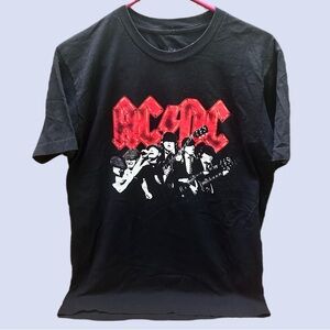 AC/DC Black Graphic T-Shirt size M